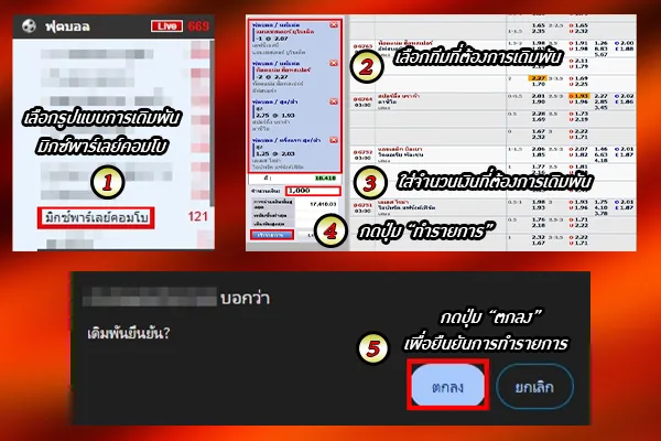 แทงบอลมิกซ์พาร์เลย์คอมโบ